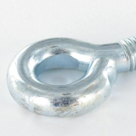 1 x øje skrue metal M10X40 diameter øje 15 elforzinket stål