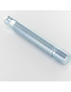 Akse af CYLINDER to Hals 24X170 Gevind 140 elforzinket stål