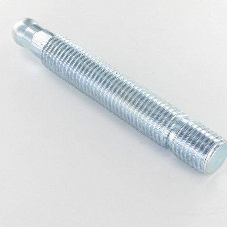 1 x Akse af CYLINDER to Hals 24X170 Gevind 140 elforzinket stål