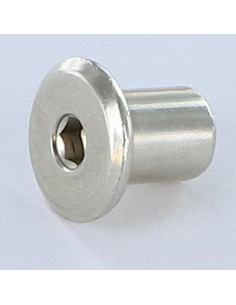 Bindemøtrik fladt hoved Hoveddiameter 15 diameter 9...