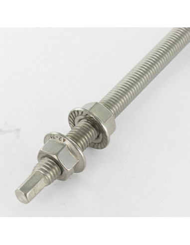1 x Skruer til solpanel SW9 12X400 Rustfrit...