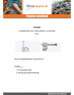 Sømklemme to HIT diameter 4 hvid nylon 2