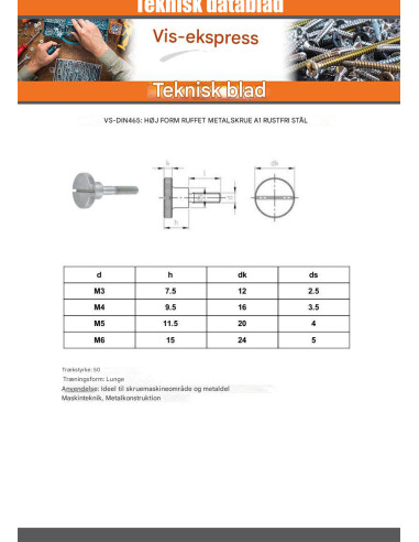 1 x Vis m-hastighed riflet kærv stil Høj...