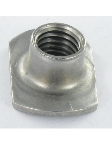 1 x Møtrik cylindrisk svejsning M6 22X14 Høj...