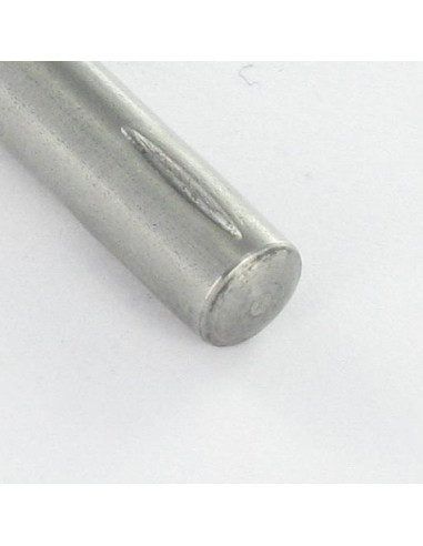 1 x Rillet stift med plug-in Rustfrit stål G05...