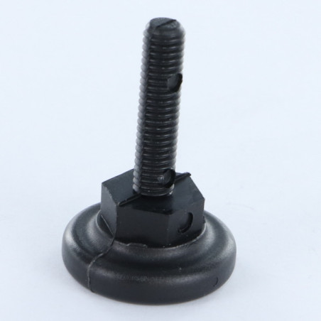 1 x FOD Jack skrue justering M6X25 Hoveddiameter 20 Nylon