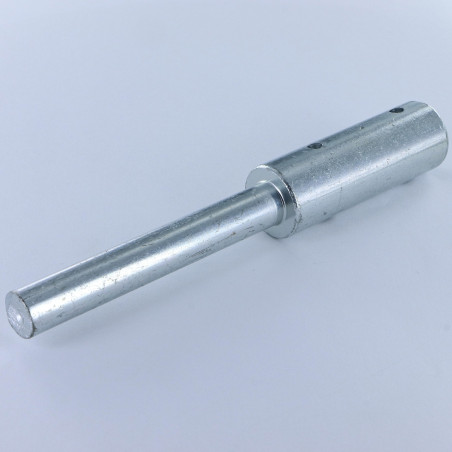 1 x Akse 20/12X140+2 hul Galvaniseret stål cr3 96 HBS uden rødrust 600 timers saltspray uden rødrust