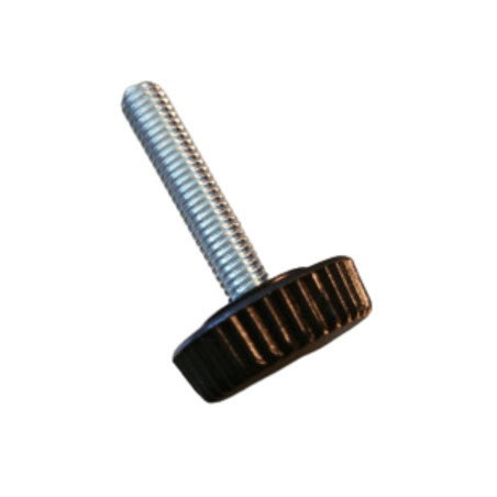 Ende Stramme sort nylon M5X19 Hoveddiameter 20