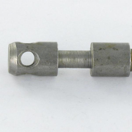 1 x Akse Rå stål lang M6X42 trin 100 hoved 9