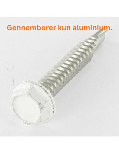 1 x Selvborende skrue Sekskantet hoved 6,3X40...
