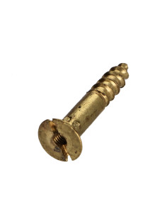 Træskrue Messing 4X45 boret og tappet M3 trin 60