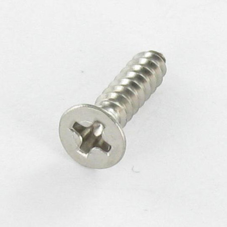 1 x Gevindvalse skrue forsænket hoved phillips 3,5X16 Rustfrit stål A2 RAL9005 dyb sort