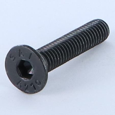 1 x Vis m-hastighed Rustfrit stål A2 Fladt forsænket sekskantet hoved Sekskantet fatning 4 M6X30 Sort Fuld trÃ¥d