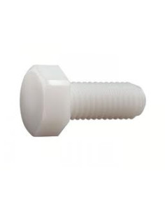 Vis m-hastighed Sekskantet hoved M5X60 naturlig nylon