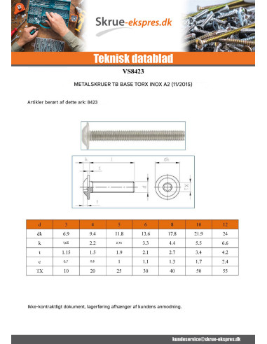 1 x Vis m-hastighed pan hoved Flange T30 M6X90...