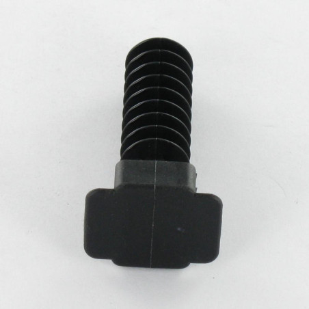1 x STØTTE VÆG stil Plug sort nylon to 9.6