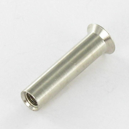1 x Møtrik binder forsænket pan hoved kærv M4X13 5,4X24 Messing
