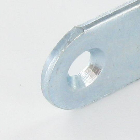 1 x Beslag 100X100X20 4 huller diameter 4,5 elforzinket stål