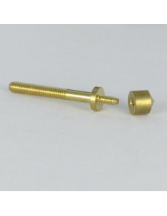 Skrue med krave Messing 8X40 med Rosette D8