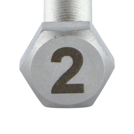 1 x Vis m-hastighed Sekskantet hoved 8X35 Rustfrit stål A4 Indgravering FIGUR 2