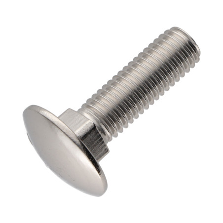1 x Vognbolt Rustfrit stål A4 M5X20 Fuld trÃ¥d