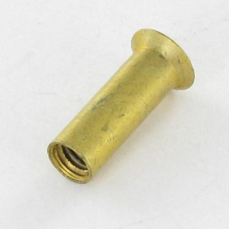 1 x Møtrik binder forsænket pan hoved kærv M4X12 5X16 Messing