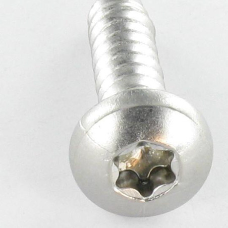 1 x Gevindvalse skrue bred kuppelformet hoved 4,8X31 Rustfrit stål A2 T25