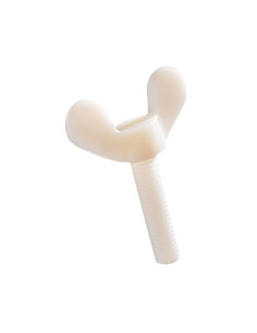 Skrue vinger M6X30 naturlig nylon