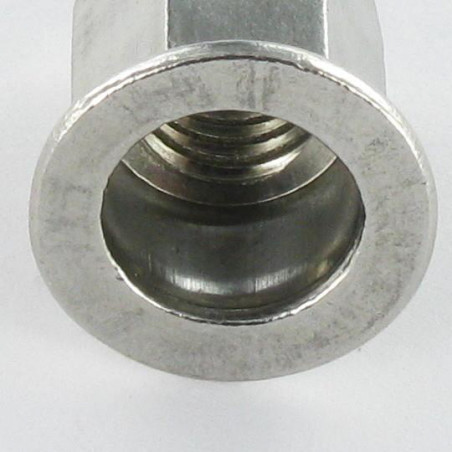 1 x Blindnittemøtrik Rustfrit stål fladt hoved Sekskantet M6X16 INPTH 30