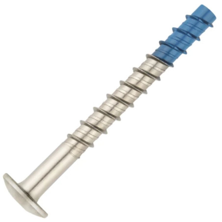 1 x Skrue til beton hoved Pan hoved TORX T30 6X50 Bimetal