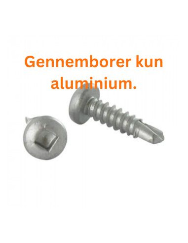 1 x Selvborende skrue Rustfrit stål A2 panhoved...