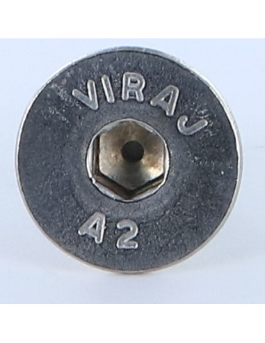 1 x Vis m-hastighed Rustfrit stål A2 Fladt...