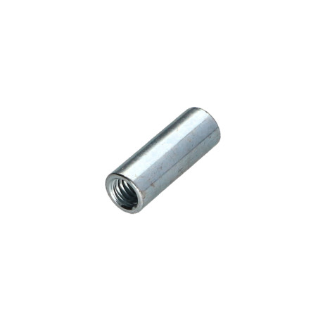 1 x Gevindmuffe cylindrisk 8X22 M6 elforzinket stål
