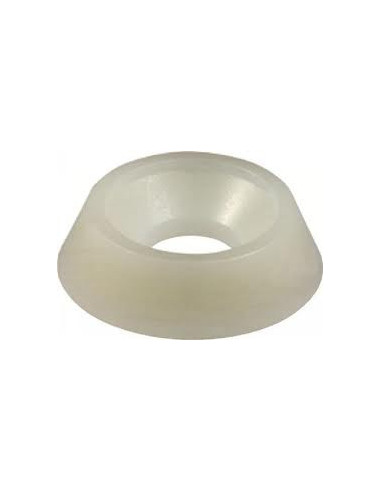 1 x Skiver flad naturlig nylon 13X20X2 DIN 433