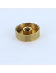 Rosette flad Messing 15 gevind blindt hul M4