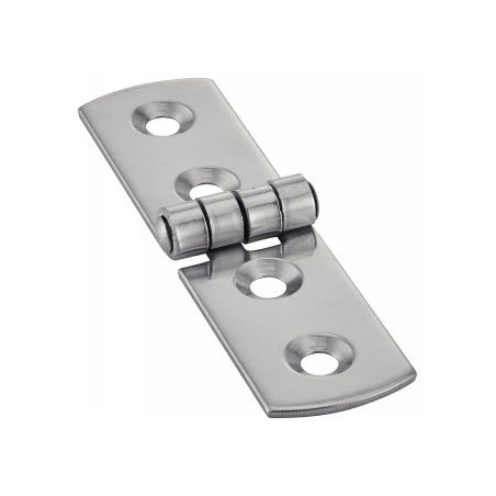 1 x Hængsel Tipo G 4 huller Rustfrit stål A2 75X20
