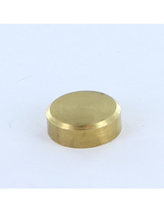 Rosette flad Messing 15 gevind blindt hul M4 2