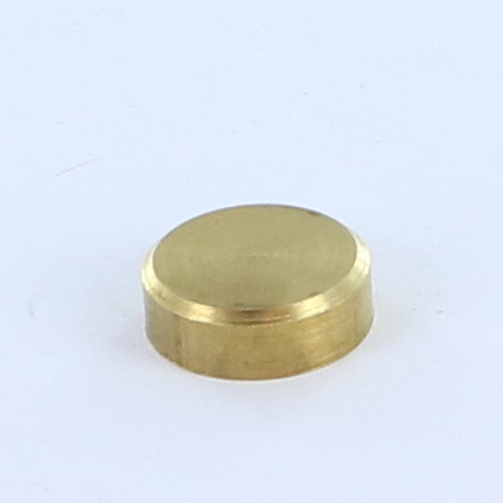 1 x Rosette flad Messing 15 gevind blindt hul M4