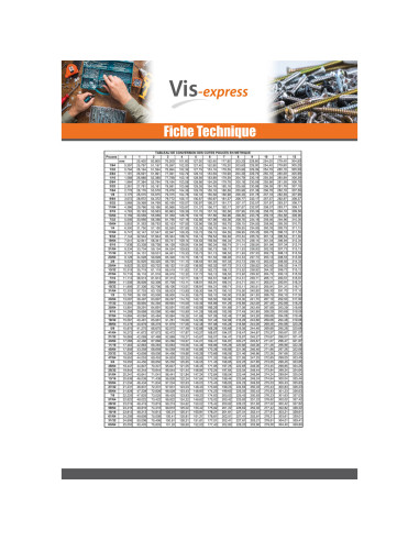1 x Vis m-hastighed Fatningshoved 5/16X 1 1/2"...