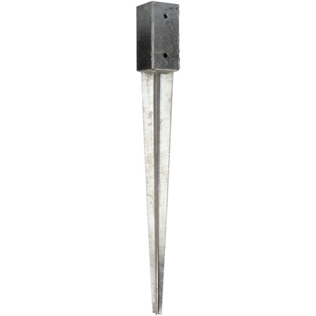 1 x Stolpebase SKARP 91X750 modstandsdygtig mod korrosion varmgalvaniseret stål