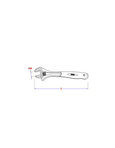 1 x Skruenøgle 200MM
