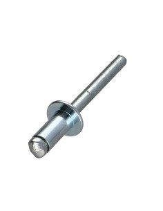 Blindnitte i stÃ¥l 6X12 hoved flad