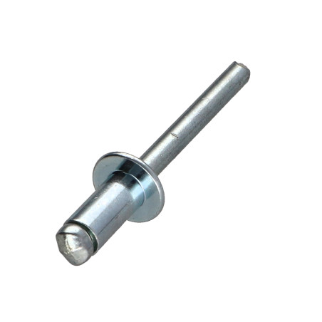 1 x Blindnitte i stÃ¥l 6X12 hoved flad