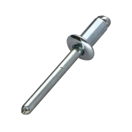 1 x Blindnitte i stÃ¥l 6X12 hoved flad