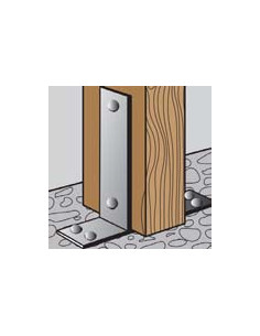 Stolpebase stil U 71X50X200 modstandsdygtig mod korrosion... 2