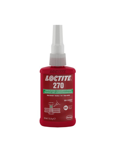 1 x Låsegevind høj styrke 50 ml LOCTITE 270