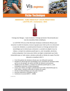 Låsegevind høj styrke 50 ml LOCTITE 270 2