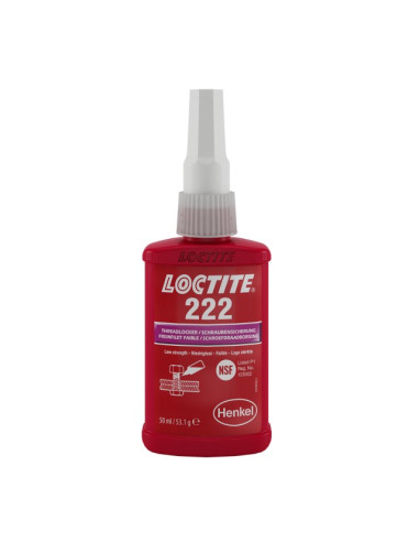 1 x Låsegevind lav styrke 50 ml LOCTITE 222