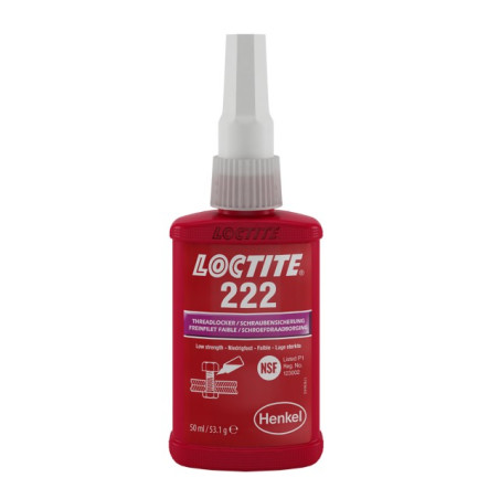 1 x Låsegevind lav styrke 50 ml LOCTITE 222