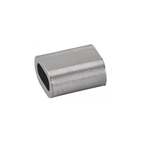 1 x Gevindmuffe for Blødt kabel diameter 2 Kobber nikkel